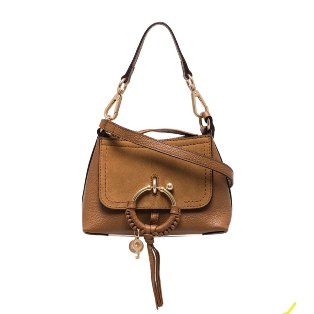SEE BY CHLOÉ Joana leather crossbody NEW brown - Picture 1 of 7